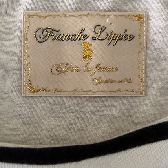 France Lippee Cherie la femme striped Dress with unique print Japan 100% Cotton - Picture 5 of 7